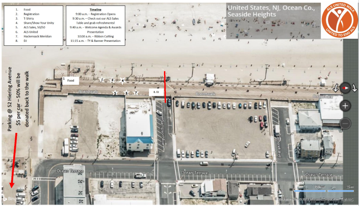 2026 Seaside ALS United Walk Map
