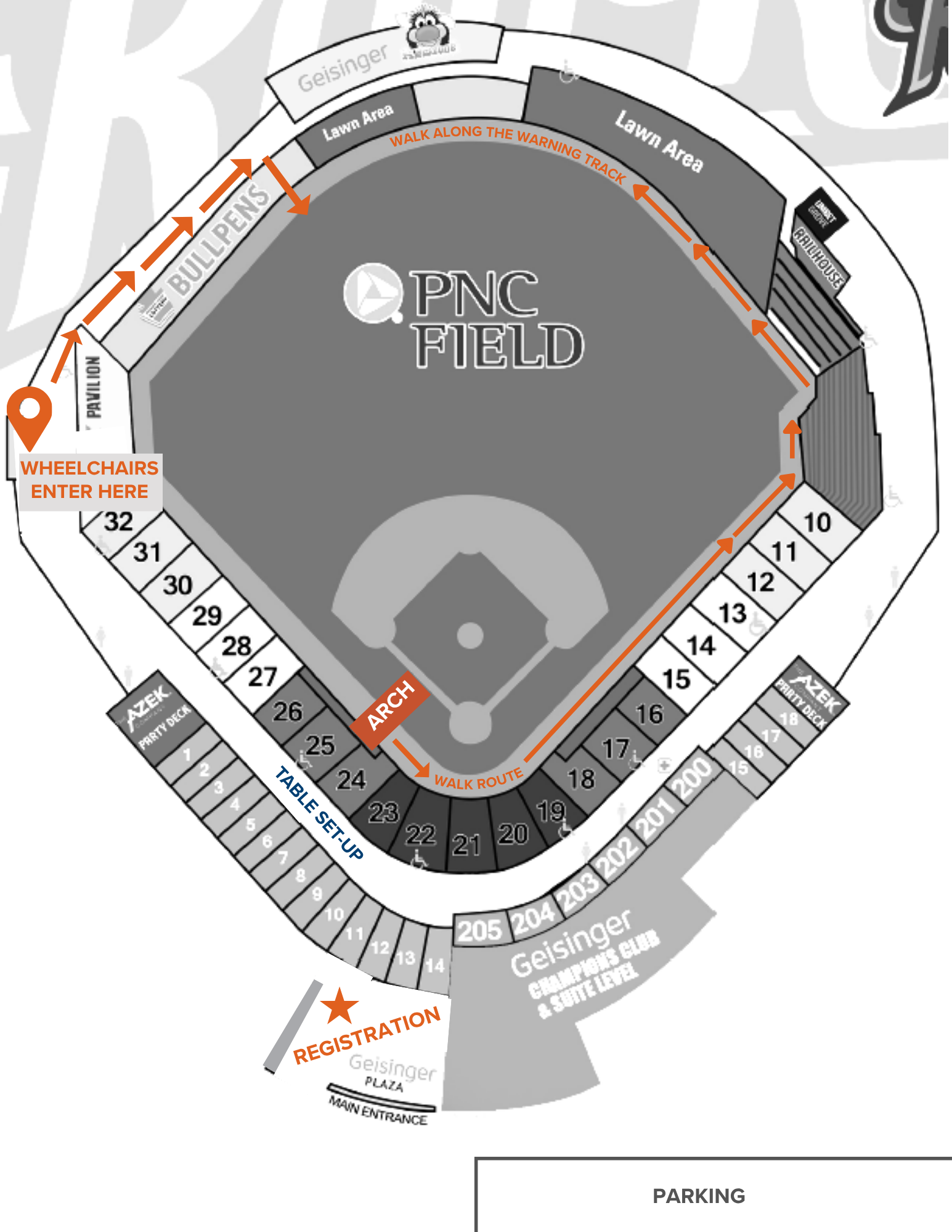 2026 Scranton ALS United Walk Map