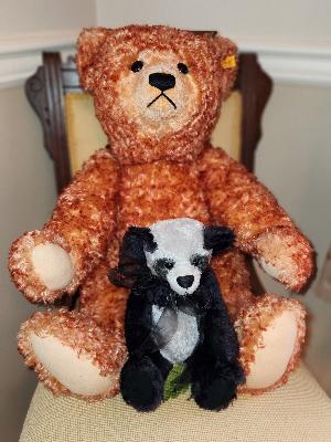 Some of mom's Steiff teddies